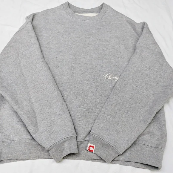 Cherry LA American Classic Crewneck in Heather Grey - Picture 4 of 10